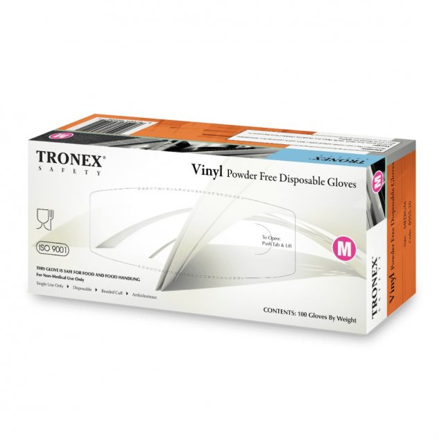 Tronex 8955 Series vinyl gloves box